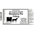 thumbnail image 3 of The Amish-Buggy Baked Blueberry No Sugar Added Pie Filling, 2 x 32 Oz Jars, 3 of 8