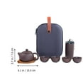thumbnail image 2 of 1 Set Portable Tea Cups Teapot Set Purple Clay Kettle Teapot Cup Set Teaware, 2 of 8