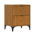 thumbnail image 4 of Galano Zaffy 2 Drawer Nightstand,Bedside Table , Amber Walnut, 4 of 13
