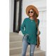 thumbnail image 2 of Blusa Informal con Cuello Redondo y Ligera para Mujer, Color Azul Pavo Real, Talla L, 2 of 8