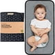 thumbnail image 1 of Cambiador de pañales portátil - Cambiador de bebé plegable impermeable - Cambiador de pañales de viaje - Cambiadores ligeros para bebé - Cambiador de bebé - Lavable a máquina (Geo negro), 1 of 5