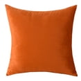 thumbnail image 2 of Juego de 2 Fundas de Almohada de Terciopelo Suave para Exterior (Naranja 45x45 CM), Fundas de Cojines Decorativas para Jardín para Sala de Estar y Dormitorio, Fundas de Almohada de Franela Navideña para Sofá sin Relleno Rojo Verde, 2 of 4