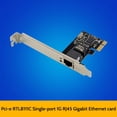 thumbnail image 2 of PCIE X1 RJ45 Server Gigabit Network Card RTL8111C Single Port 1000M Ethernet Adapter Card Network Card for Desktop, 2 of 6