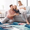 thumbnail image 4 of Shark High-Quality Polyester Indoor Floor Mat - Durable and Soft Rug for Living Room, Bedroom, and Office - Carpet with Right Angle Design - Easy to Clean and Maintain, 4 of 6