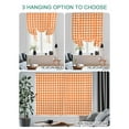 thumbnail image 4 of Orange Tie Up Curtains for Windows 63 Inch Length Balloon Curtains Kitchen Adjustable Balloon Window Shade Country French Rustic Buffalo Plaid Modern Art Tie Up Bathroom Curtain Window 42"x63", 4 of 6