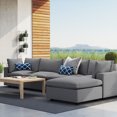 thumbnail image 3 of Commix 5-Piece Sunbrella Outdoor Patio Sectional Sofa-EEI-5584, 3 of 12