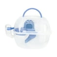 thumbnail image 3 of Jaula transportadora para hámster,Jaula de viaje para hámsteres para hámsteres,Jaula para animales pequeños con botella de agua,Jaula transportadora para hámster,estuche Azul, 3 of 8