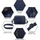 thumbnail image 2 of RV Bolso cruzado de moda para mujer - Bolso de teléfono de cuero genuino - Bolso de hombro pequeño - Bolso de billetera de tres cremalleras de gran capacidad - Bolso de hombro con correa ajustable brillar  Electrónica, 2 of 5