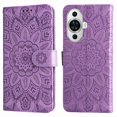 thumbnail image 3 of Funda tipo cartera GANGXUN para Huawei Nova 11 Pro , diseño girasol, cuero PU, soporte, cierre magnético, tarjetero, 3 of 5