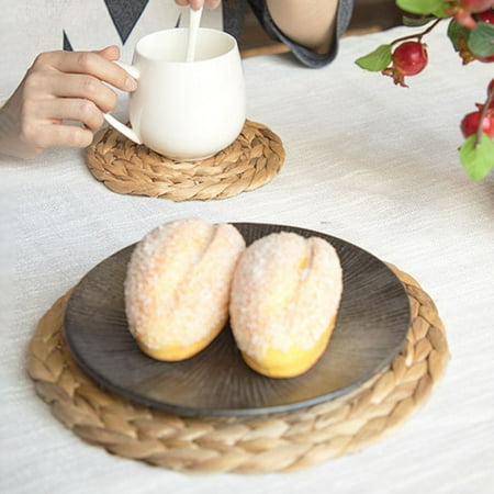

NUZYZ Gourd Woven Anti-scald Round Shape Table Decoration Mat for Kitchen