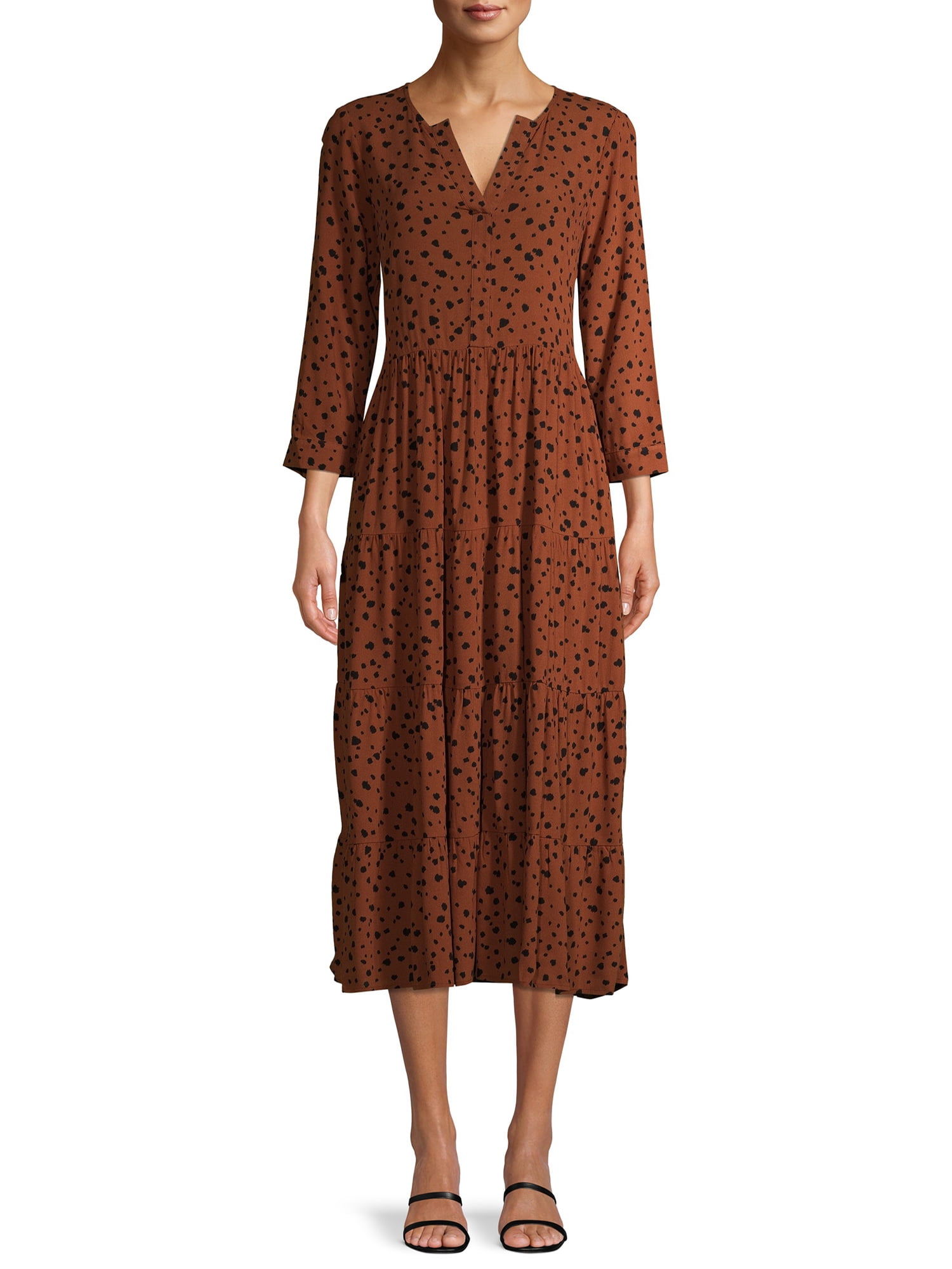 Time and Tru Women's Tiered Dress