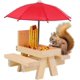 thumbnail image 1 of Mesa de alimentación para ardillas, soporte de madera para mazorcas de maíz, alimentador para ardillas al aire libre, 1 of 5