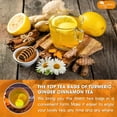 thumbnail image 5 of TOG999, Turmeric Ginger Cinnamon Tea Bags | 60 Count | Herbal Blend with Turmeric, Ginger, Cinnamon Stick & Chamomile Flowers for Relaxation | Naturally Flavorful, Caffeine-Free | Packed in Paper Box, 5 of 9