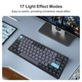 thumbnail image 4 of Wireless Wireless Mechanical Keyboard 84 Keys 2.4G+BT5.0+Type C 3 Connections 75% Low Profile Layout Keyboards RGB Light Effect For Tablet Laptop Smartphone, 4 of 7