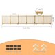 thumbnail image 2 of ​​Portón Plegable para Perros de Madera 6 Paneles - Barrera Transitable para Puertas, Escaleras e Interior - 79 cm de Altura, Portátil y Sin Instalación​, 2 of 7