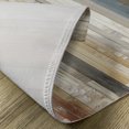 thumbnail image 4 of Ambesonne Striped Place Mats Set of 4, Rustic Farmhouse Backdrop, Standard Size, Eggshell Sea Blue Khaki, 4 of 5