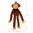 thumbnail image 5 of Multipet Swingin' Safari Plush Squeaky Monkey Dog Toy, 5 of 5