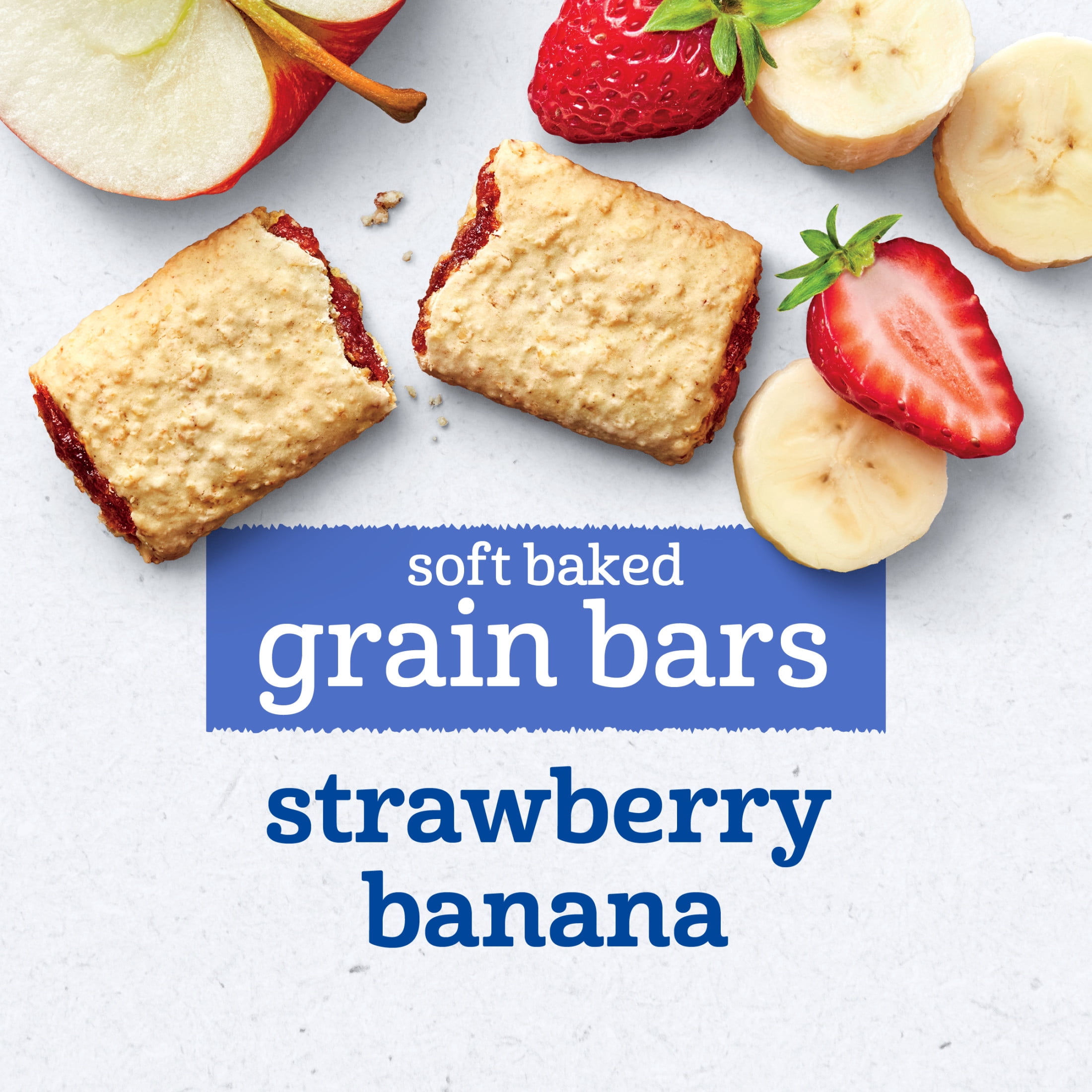 (8 pack) Gerber Toddler Snacks, Soft Baked Grain Bars, Strawberry Banana