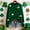 Blackish Green, variant on St Patricks Day Sweater Women Long Sleeve Crewneck Irish Oversized Pullover Plus Size Sweater