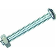The Hillman Group 7677 Round Head Combo Machine Screw with Nut, 8-32-Inch x 1 1/2-Inch, 8-Pack