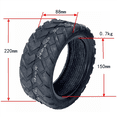 thumbnail image 1 of 2 Pcs Pneu Tubeless 80/60-6 Résistant à l'Usure pour Trottinette Électrique Mini Kibe pour Tous Ce Modèle, 1 of 5