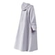 thumbnail image 3 of Poncho impermeable para motocicleta, cortavientos largo con capucha, chaqueta impermeable Gris XXL, 3 of 8