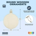 thumbnail image 2 of Bright Creations 80 Pack Unfinished Wood Circle Christmas Tree Ornaments for Crafts, Festive Wooden Round Decorative Hanging Ornaments for The Xmas Holidays (2.7 x 3.5 x 0.1 inch), 2 of 9