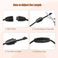 thumbnail image 3 of Lanière Réglable en Silicone Transparent avec Perles et Porte-Clés Multi-Usage pour Entreprises Salons Professionnels, 3 of 7