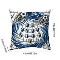 thumbnail image 2 of Geometric Soccer Throw Pillow Case Modern Abstract Football Pattern Decorative Cushion Cover for Sofa Bed Chair, 2 of 5