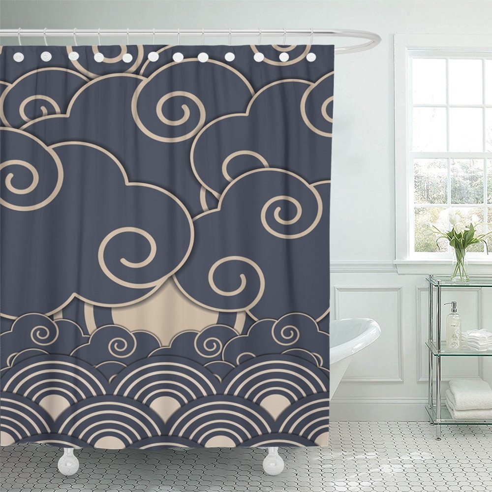 KSADK Ninja Japanese Pattern Design Building Samurai Wave Traditional