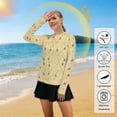 thumbnail image 5 of FORMRS Womens Long Sleeve Shirts UPF 50+ Sun Protection Quick Dry Fishing Hiking Tops, Size S-2XL, Cute Bee Pattern, 5 of 8