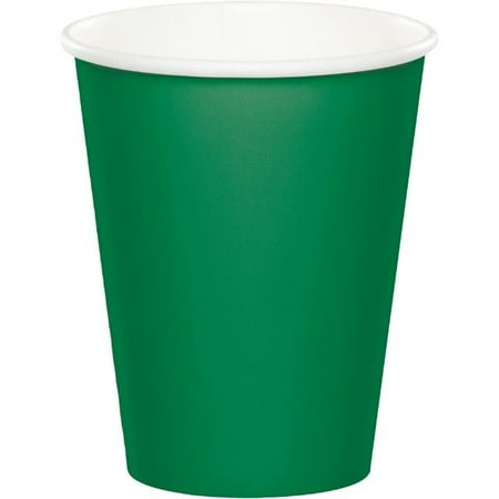 Creative Converting Paper Cups, 9 Oz, Emerald Green, 8 Ct