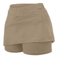 thumbnail image 5 of Mceream Skorts for Women with Pockets Plus Size High Waist Tummy Control Tennis Yoga Leggings Shorts Casual Athletic Tennis Mini Short Skirts Joggers Khaki XL, 5 of 6