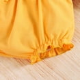 thumbnail image 5 of Dooleck Baby Girl Clothes Infant Sunflower Ruffle Dress Top Bloomer Shorts Outfit Set, 5 of 8