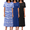 Black,,blue Strip,blue, variant on Ekouaer 3 Pack Sleepshirt Women Long Nightgown Lounge Sleep Dress Sleepwear Nightshirt Short Sleeve Sleepwear