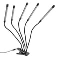 thumbnail image 1 of Luz LED para cultivo de plantas de espectro completo de 5 cabezales, roja y azul para crecimiento en interiores, 3 modos, control de tiempo y atenuación, 1 of 8