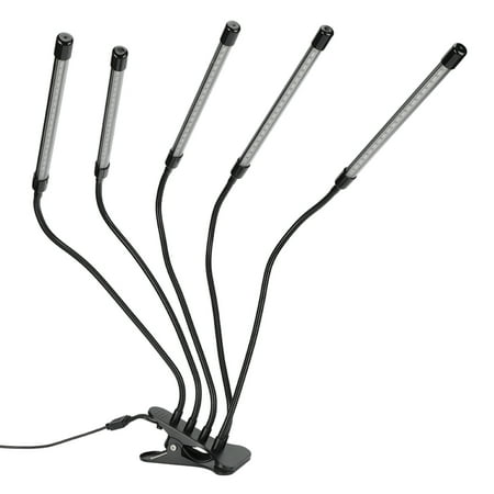 

Red & Blue for Indoor Growth 3 Modes Timing & Dimming Control 5-Headed Full Spectrum LED Plant Grow Light