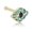 Blue, variant on AVORA 14K Yellow Gold Simulated Diamond CZ Evil Eye Nose Ring Body Jewelry (22 Gauge)