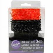 Wilton Ruffle Standard Baking Cup Liner, Black & Orange 24 ct. 415-0453