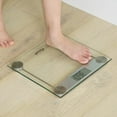 thumbnail image 3 of Escali Digital Glass Bath Scale for Body Weight, Bathroom Body Scale, High Capacity of 400 lb, Battery Included, Clear Glass, 3 of 9