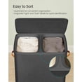thumbnail image 3 of Cesto de ropa SONGMICS 170L con tapa y asas, color negro, 3 of 6
