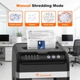 thumbnail image 2 of Bonsaii Commercial Grade 200-Sheet Auto Feed Micro-Cut Paper Shredder, 60-Minute/ 8 Gals Bin, 2 of 11