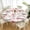 Trumpet Flowers, variant on Tcwhniev Indoor Outdoor Patio Round Fitted Vinyl Tablecloth, Flannel Backing, Elastic Edge, Waterproof Wipeable PVC Table Cover, Sunflowers Pattern for 5-Seat Table of 36"-44" Diameter