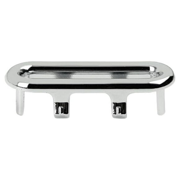 Advancent 6 piezas de anillos de cubierta de desbordamiento de fregadero de oficina, tapa de inserción de orificio de lavabo de baño, Accesorios de baño óvalo plano