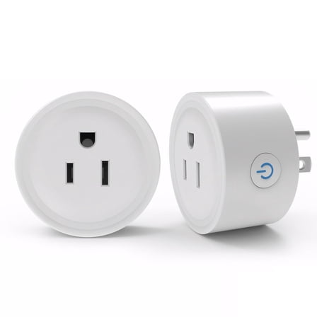 2 Pack Smart Plug 16A Smart Outlet WiFi Socket with Tuya App Remote Control Compatible with Alexa Google Home 16A Smart Life Plug with Timer Function 2.4GHz WiFi Only