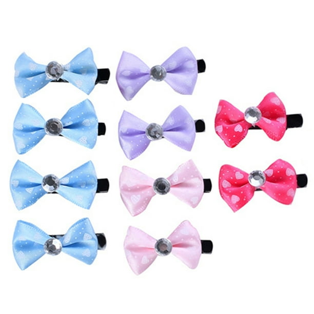 Horquillas Con Lazos Bonitos Para Mascotas Perros Cachorros Gatos Horquillas Con Lazos Para Mascotas Pinzas Para El Pelo Productos De Belleza