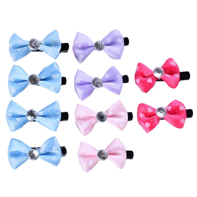 Horquillas Con Lazos Bonitos Para Mascotas Perros Cachorros Gatos Horquillas Con Lazos Para Mascotas Pinzas Para El Pelo Productos De Belleza