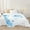 Steelblue, variant on Erosebridal Letter Initial Sherpa Blanket 90x90,Monogrammed Personalized Throw Blanket for Couch,Flower Decor