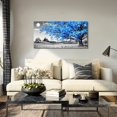 thumbnail image 2 of 1pc, Simple Life Blue Moon Tree Landscape Abstract Wall Decoration, Oil Painting Canvas Wall Art, Room Decor, Home Decor, Holiday Decor, Bedroom Decor, Living Room Decor, Entrance Decor, Background W, 2 of 4
