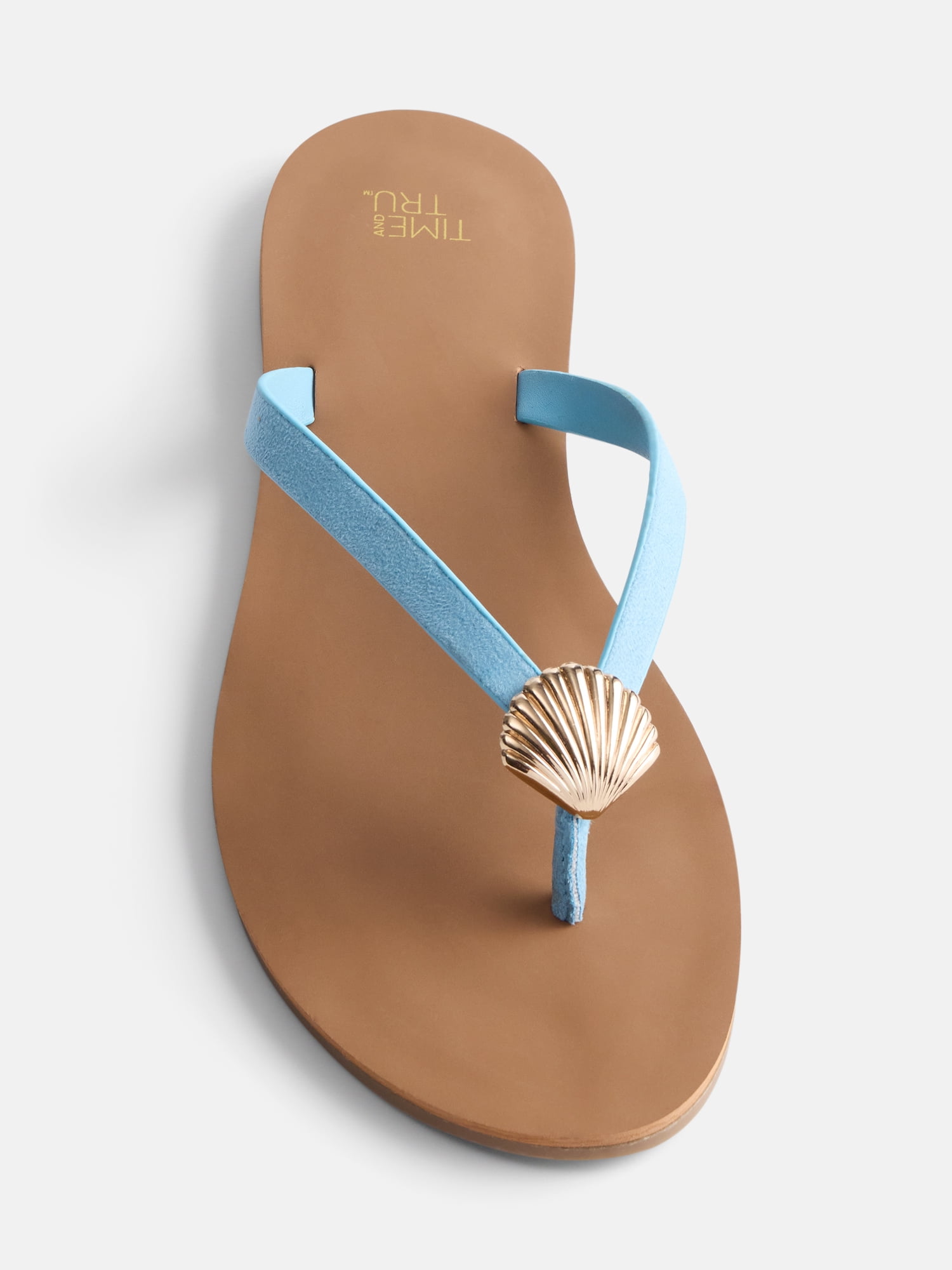 Time and Tru Women's Ornament Thong Sandals